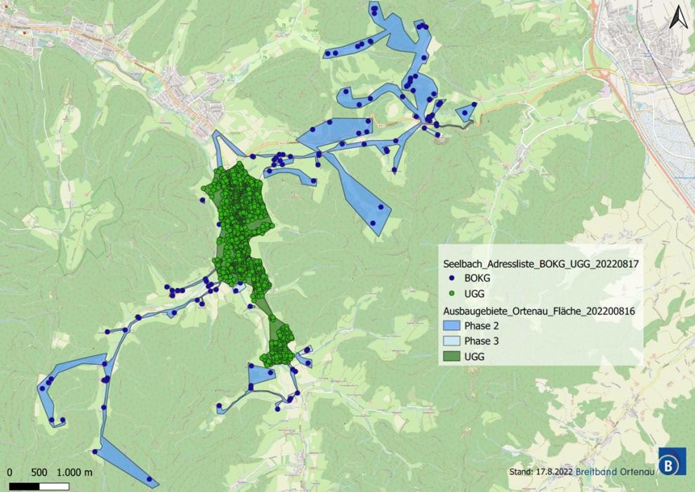 Ausbaukarte Breitband Seelbach