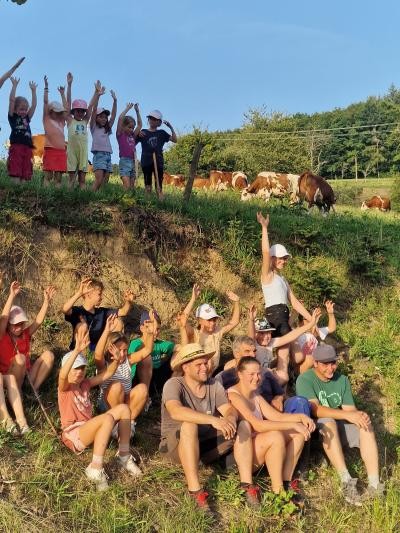 Ferienprogramm 2025 - Erlebnisbauernhof - Gruppe von Teilnehmern
