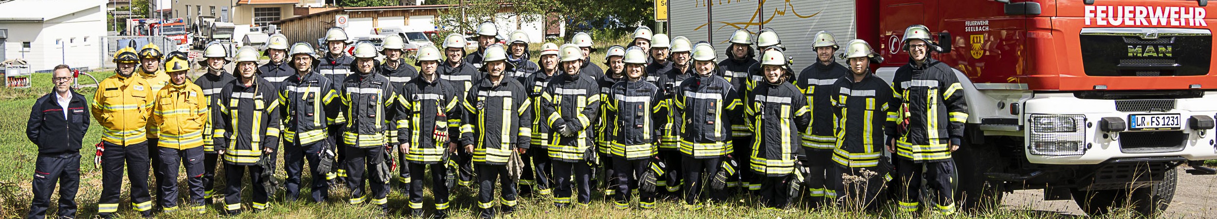 Gruppenbild der Freiwilligen Feuerwehr Seelbach
