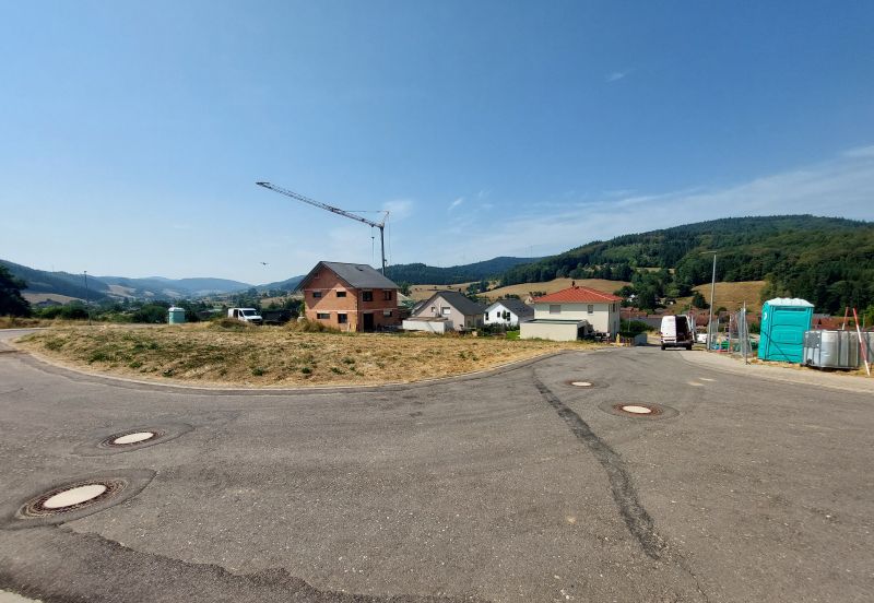 Blick auf einen Teil des Baugebietes Oberes Feld III